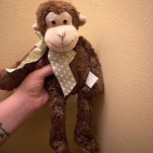 🚨$4 flash sale ❤️

 Stuffed Monkey with Green Polka Dot Bow